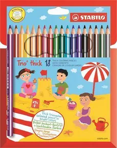 Dreieckige Buntstifte STABILO Trio strong - 18-teiliges Set